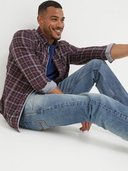 FatFace Red Chesil Check Shirt - Image 3 of 5