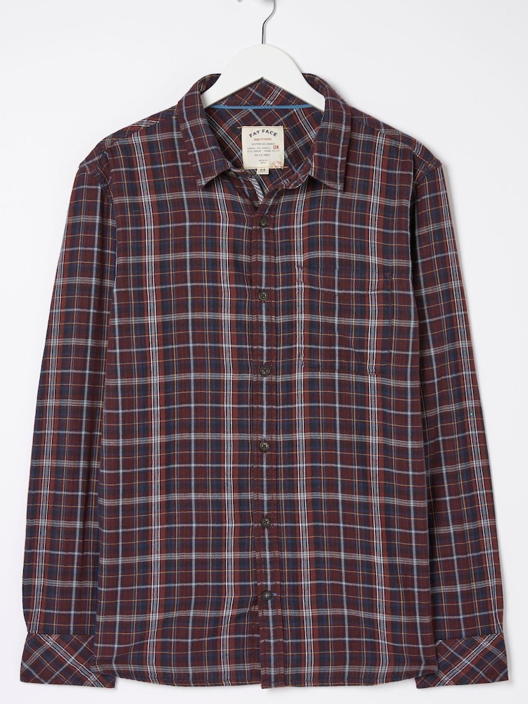 FatFace Red Chesil Check Shirt - Image 5 of 5
