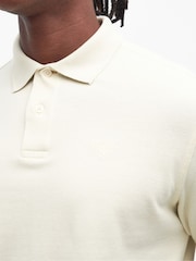 Barbour® Cream Classic Pique Polo Shirt - Image 5 of 6