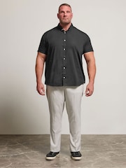 BadRhino Big & Tall Black Poplin Short Sleeve Shirt - Image 3 of 6