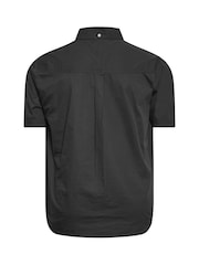 BadRhino Big & Tall Black Poplin Short Sleeve Shirt - Image 6 of 6