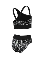 Черный - Бикини с асимметричным топом Nike Animal принтом - Image 4 of 5