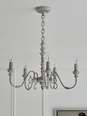 Grey Celine 5 Light Chandelier Ceiling Light - Image 1 of 8