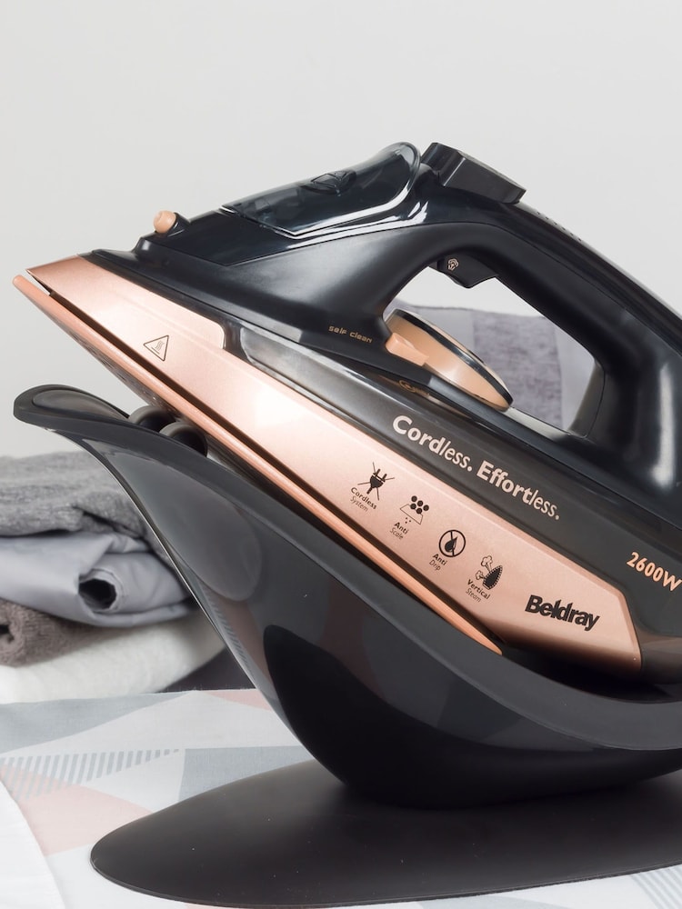 Beldray Rose Gold 2 in 1 Cordless Steam Iron - Image 1 of 4