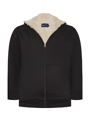 BadRhino Big & Tall Black Borg Zip Through Hoodie - Image 2 of 3