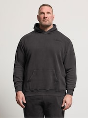 BadRhino Big & Tall Black Sun Bleached Hoodie - Image 1 of 7