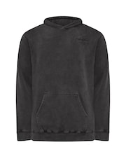 BadRhino Big & Tall Black Sun Bleached Hoodie - Image 6 of 7