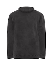 BadRhino Big & Tall Black Sun Bleached Hoodie - Image 7 of 7