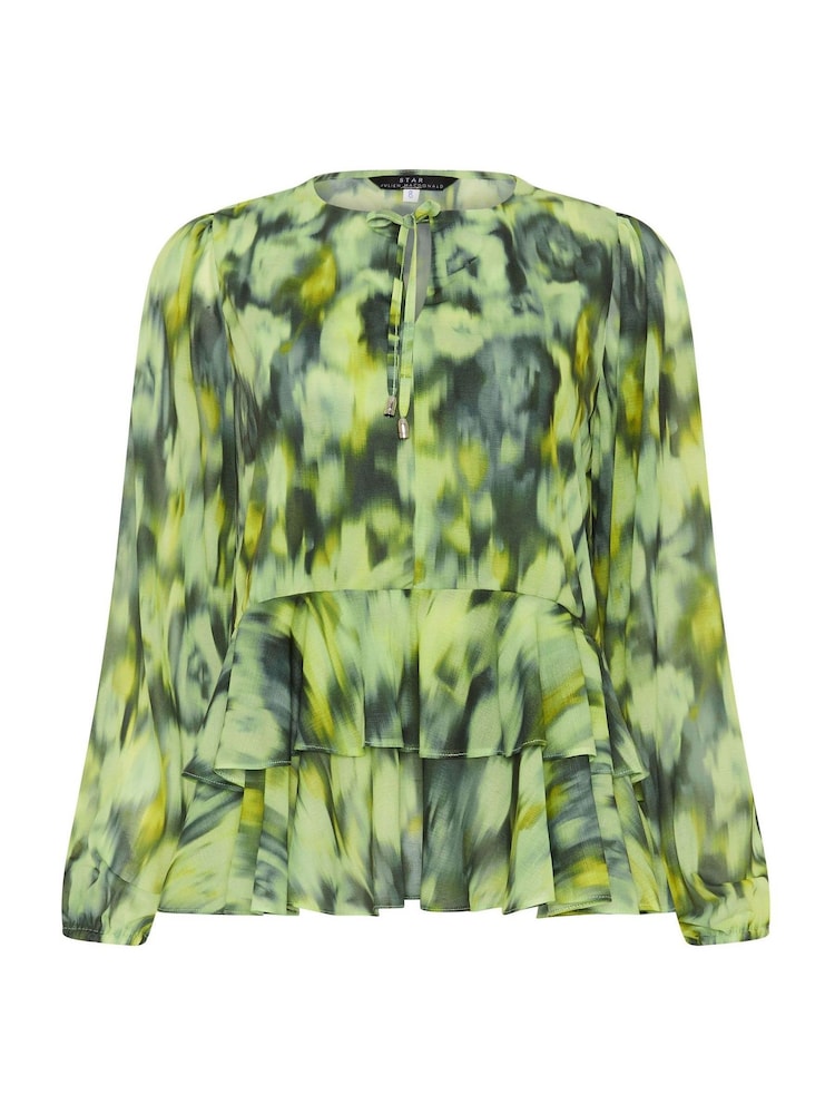 Star by Julien MacDonald Green Frill Hem Blouse - Image 5 of 5 Star by Julien MacDonald Green Frill Hem Blouse - Image 5 of 5