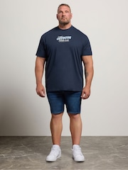 BadRhino Big & Tall Blue Peanuts Fishing T-Shirt - Image 2 of 7