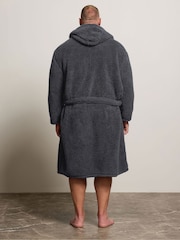 BadRhino Big & Tall Grey Super Soft Borg Dressing Gown - Image 2 of 6