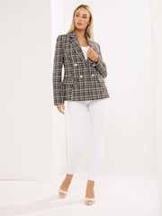 Americana de cuadros con tejido bouclé de Star by Julien MacDonald - Imagen 2 de 5
