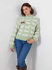 Joe Browns Cecil Sausage Dog Jumper - Image 1 of 7