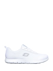 Skechers White Ghenter Slip Resistant Work Womens Trainers - Image 1 of 6