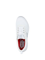 Skechers White Ghenter Slip Resistant Work Womens Trainers - Image 2 of 6