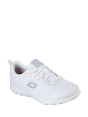 Skechers White Ghenter Slip Resistant Work Womens Trainers - Image 4 of 6