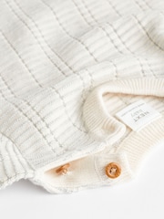 Grey/White Knitted Baby Top and Bloomer Short Set (0mths-2yrs) - Image 9 of 10