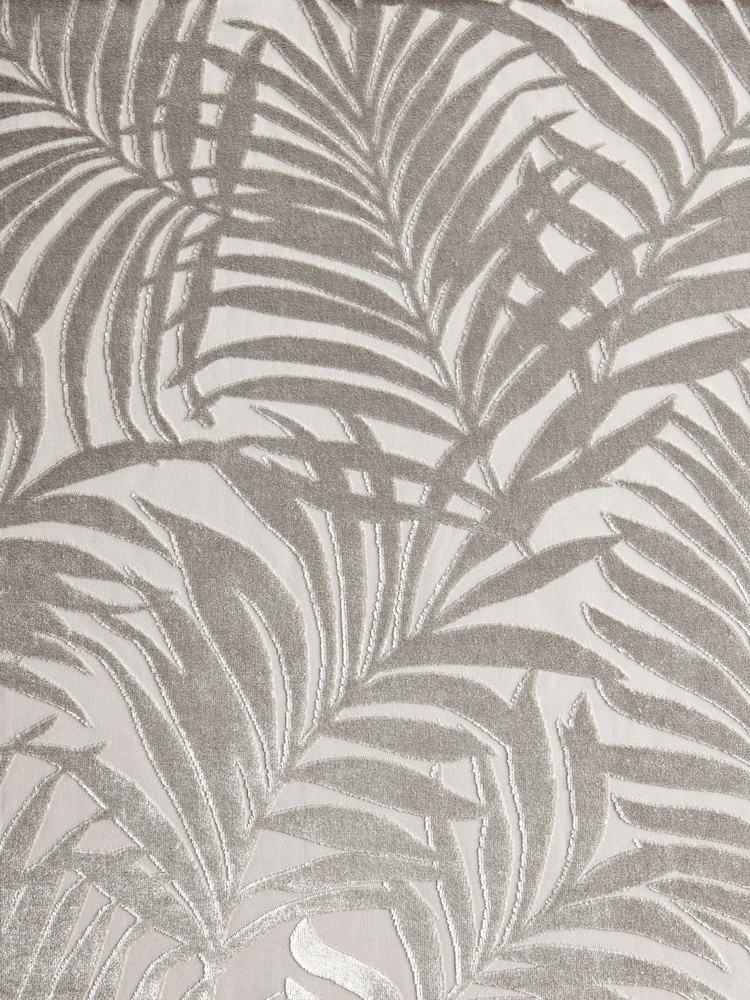 Warm Silver Palm Velvet Made to Measure Curtains - Image 8 of 8