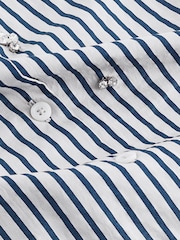 Blue Stripe Gem Embellished Long Sleeve Shirt - Image 6 of 6