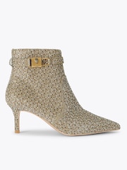 Kurt Geiger London Gold Brixton Ankle Boots - Image 2 of 5