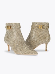 Kurt Geiger London Gold Brixton Ankle Boots - Image 3 of 5