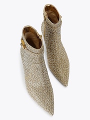 Kurt Geiger London Gold Brixton Ankle Boots - Image 4 of 5