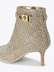 Kurt Geiger London Gold Brixton Ankle Boots - Image 5 of 5