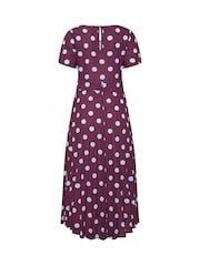 パープル - Star by Julien MacDonald Angel Sleeve Spot Dress - 画像 6 / 6