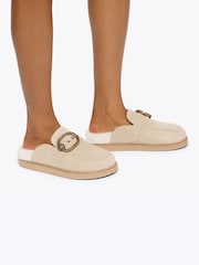 Kurt Geiger London Nude Bromley Chunky Mule Sandals - Image 1 of 5
