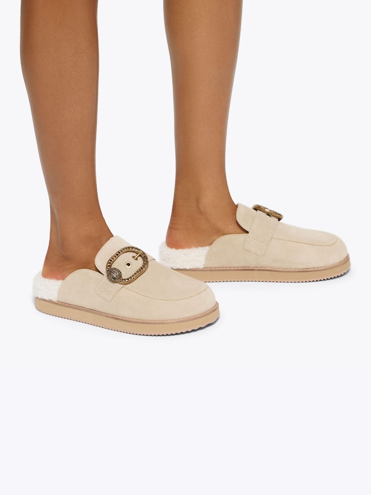 Kurt Geiger London Nude Bromley Chunky Mule Sandals - Image 1 of 5 Kurt Geiger London Nude Bromley Chunky Mule Sandals - Image 1 of 5