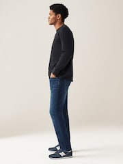 Blue Mid Single Skinny Fit Classic Stretch Jeans - Image 3 of 9