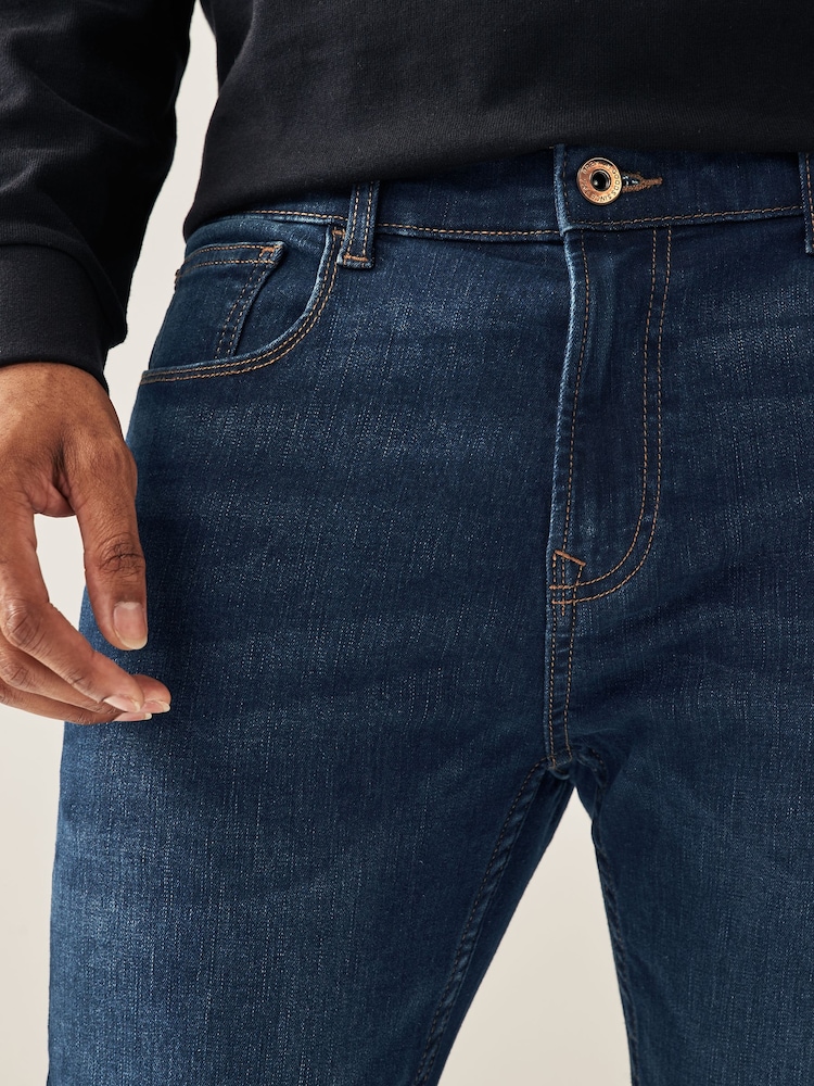 Bleu moyen - Lit 1 place - Skinny Fit Classic Jeans extensibles - Image 5 of 9