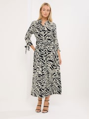 Star by Julien MacDonald Black Printed Shirt Dress - Image 2 of 6