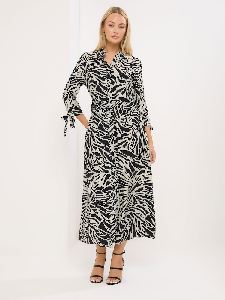 Star by Julien MacDonald Black Printed Shirt Dress - Image 2 of 6