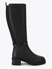 Kurt Geiger London Black Bromley 50/50 Knee Boots - Image 2 of 5