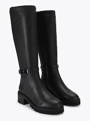 Kurt Geiger London Black Bromley 50/50 Knee Boots - Image 3 of 5
