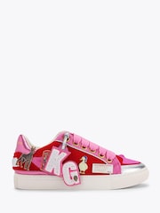 Kurt Geiger London Red Southbank Tag Slim Trainers - Image 2 of 5
