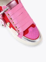 Kurt Geiger London Red Southbank Tag Slim Trainers - Image 4 of 5