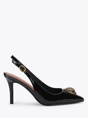 Kurt Geiger London Black Kensington Sling Sandals - Image 2 of 5