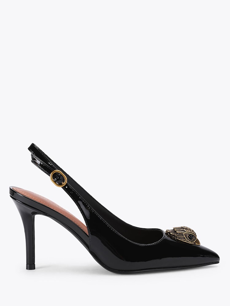 Kurt Geiger London Black Kensington Sling Sandals - Image 2 of 5 Kurt Geiger London Black Kensington Sling Sandals - Image 2 of 5
