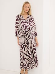 Star by Julien MacDonald Satin Plisseret Mock Wrap-kjole - Billede 2 af 6