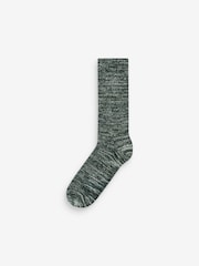 Blue/Grey/Neutral 4 Pack Textured Heavyweight Socks - Image 4 of 6