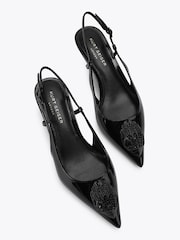 Kurt Geiger London Black Large Eagle Sling 40 Shoes - Image 2 of 5