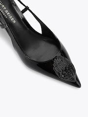Kurt Geiger London Black Large Eagle Sling 40 Shoes - Image 4 of 5