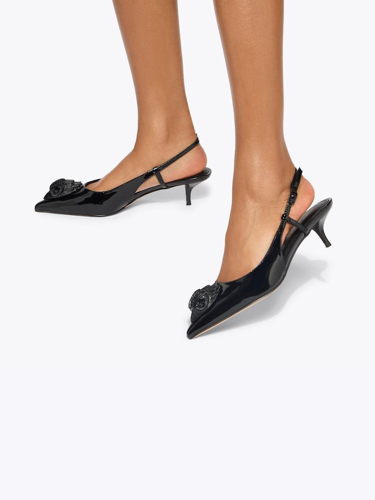Kurt Geiger London Black Large Eagle Sling 40 Shoes - Image 5 of 5 Kurt Geiger London Black Large Eagle Sling 40 Shoes - Image 5 of 5
