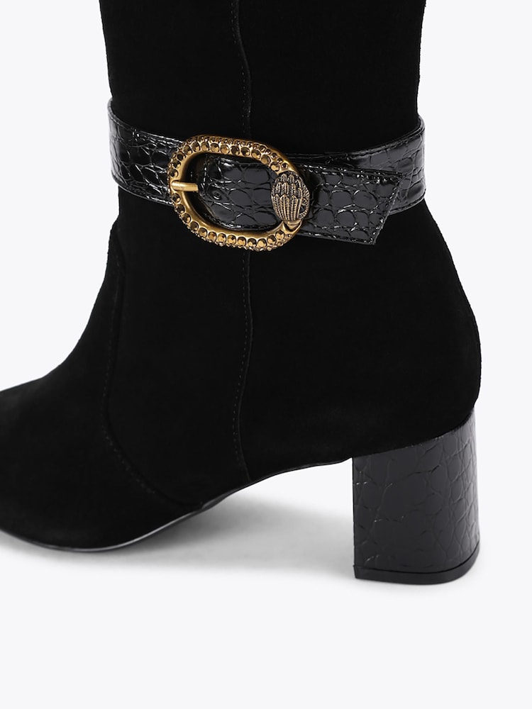 Kurt Geiger London Black Turnlock Knee Boots - Image 5 of 5 Kurt Geiger London Black Turnlock Knee Boots - Image 5 of 5