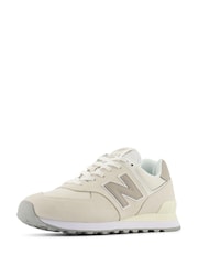 New Balance Cream Womens 574 Trainers - Image 3 of 14
