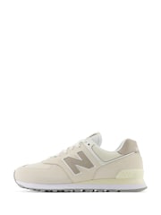 New Balance Cream Womens 574 Trainers - Image 5 of 14