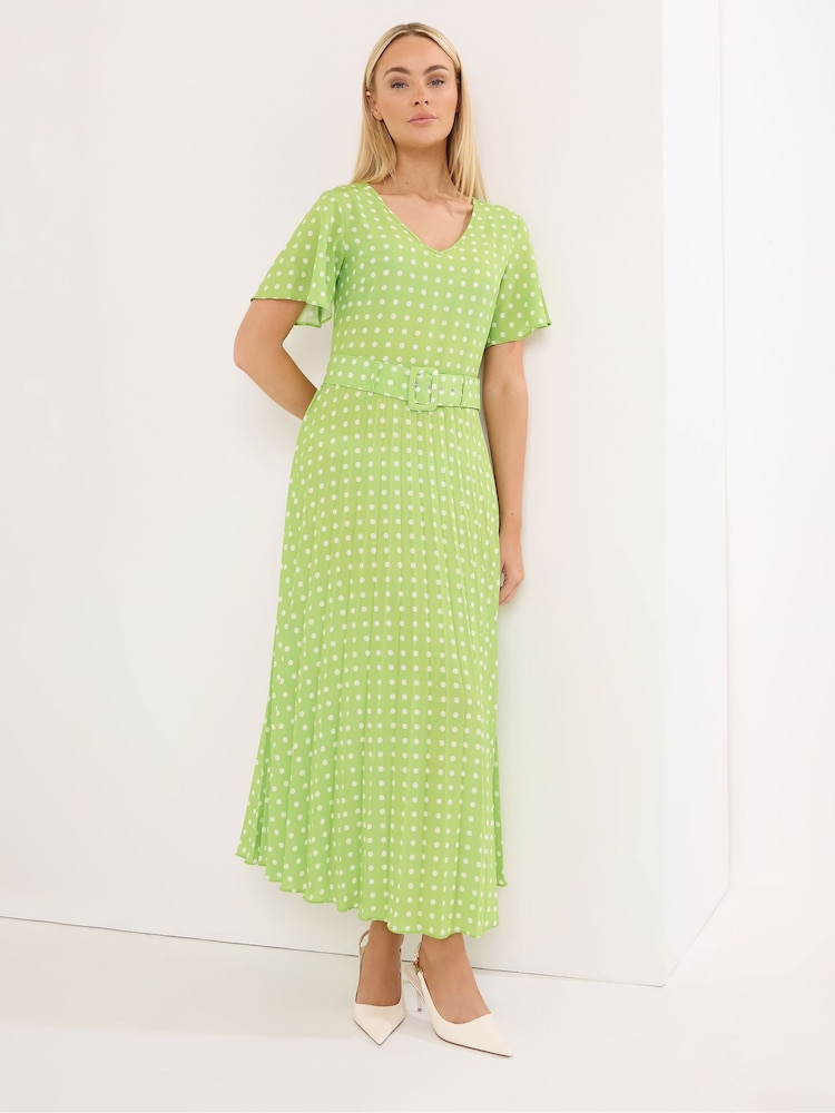 グリーン - Star by Julien MacDonald Angel Sleeve Spot Dress - 画像 1 / 6