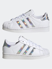 adidas Originals Superstar Kids White Trainers - Image 1 of 9